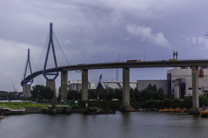 Hamburg Brücke über die Elbe