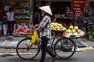 Vietnam Strassenverkäuferin Hanoi